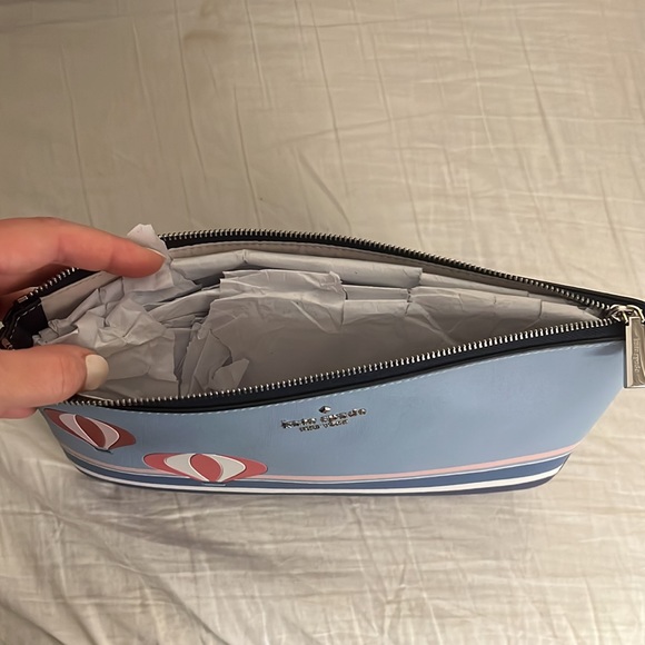NWOT - Kate Spade Up and Away Large Zip Pouch - hot air balloon - Picture 2 of 4